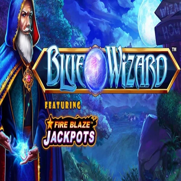 Play Blue Wizard Fire Blaze Jackpots slot by Rarestone Gaming on fgfoxscasino.nl