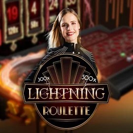 Official Live Casino logo: Lightning Roulette by Evolution at Fgfox Casino